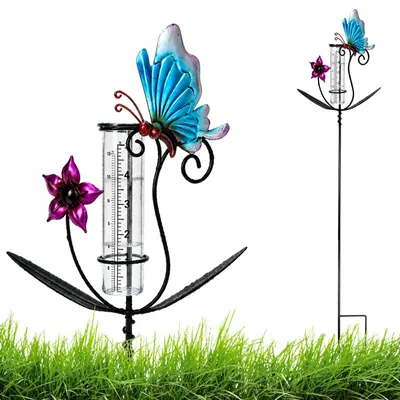 Produktbild von Regenmesser aus Glas für Garten und Rasen, 12 cm