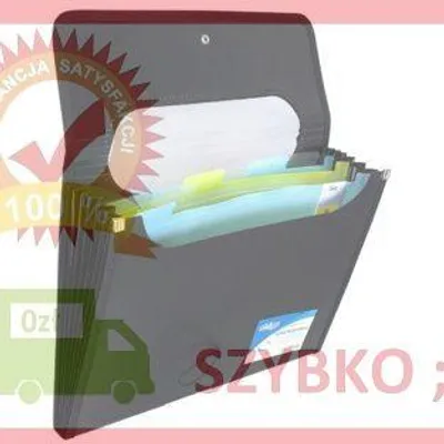 Obrázok produktu pre Priečinok A4 so 6 priehradkami V-file čierny STRIGO