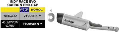 Image de Système d'échappement Titan Slip-On homologué ARROW Indy Race EVO pour CF Moto 800 MT-X
