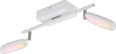Produktbild von EGLO connect LED Deckenleuchte Palombare-C, Smart Home Deckenlampe weiß, Spots mit RGB und Lichtfarbe einstellbar (warm, neutral, kalt), dimmbar