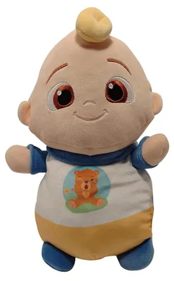 Produktbild von Jazwares CoComelon JJ Plüschtier 25cm – HugMees Squishmallows Weiche Stoffpuppe für Kinder und Kleinkinder.