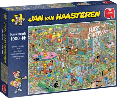Obrázek produktu pro Jumbo Games Jumbo Jan van Haasteren Dětská narozeninová oslava Dětská narozeninová oslava 1000 dílků puzzle (20035)