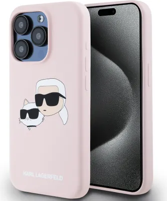 Immagine prodotto di Karl Lagerfeld Klhmp15Lskchpplp Iphone 15 Pro 6.1 Różowy/Pink Hardcase Silicone Karl & Choupette Magsafe