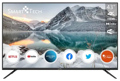 Immagine prodotto di Smart-Tech SMT43F30UV2M1B1, 109,2 cm (43"), 3840 x 2160 px, LED, Smart TV, Wi-Fi, Nero