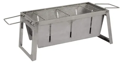 Produktbild von Rostfreier, zusammenklappbarer Holzkohlegrill – robust für Barbecues im Freien