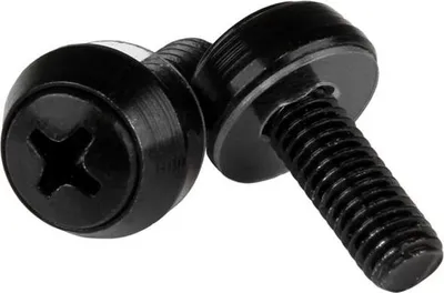 Obrázek produktu pro StarTech.com CABSCRWSM62B, Šroub, Černá, 100 kusů, 570 g