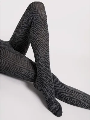 Imagen del producto de Fiore CHEVRON CHIC, medias para mujer, 60 den, efecto jaspeado, talla 4