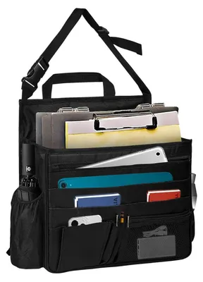 Obrázok produktu pre Organizér do auta na sedadlo, s priestorom na tablet a držiakom na nápoje, vhodný na zadné sedadlo aj na sedadlo spolujazdia, vyrobený z kvalitnej látky Oxford 600D