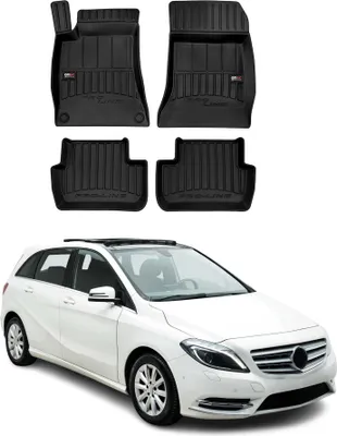 Image de OMAC Tapis de sol en caoutchouc pour Mercedes Classe B 2011-2018 Noir Premium