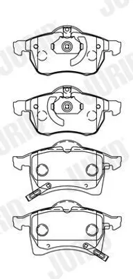 Immagine prodotto di JURID 571975J: Kit pastiglie freno per: OPEL ZAFIRA B (A05), CORSA C (X01), ASTRA G CC (T98), ZAFIRA A (T98), ASTRA G Caravan (T98)