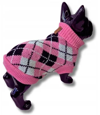 Produktbild von Lalazoo Hundepullover Winter warm Karomuster Größe M