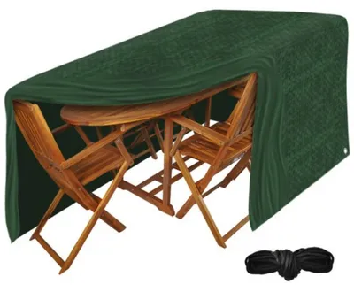 Produktbild von Ruhhy Abdeckung fur Gartenmobel-Set - 100 x 180 x 240 cm - grun - PE - wasserdicht - 100 g