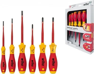Immagine prodotto di Wiha SoftFinish electric slimFix 3201 - Schraubendrehersatz - 6 Stücke (38362)