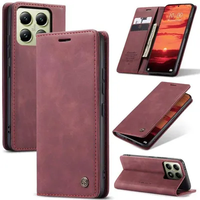 Produktbild von Caseme Handyhülle für Xiaomi Xiaomi 14 T Karmesinrot