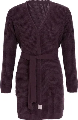 Produktbild von Knit Factory Robin Strickjacke - Aubergine - 40/42