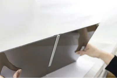 Produktbild von Rückwand Verbindungsprofil für Decodesign silber Länge 255 cm
