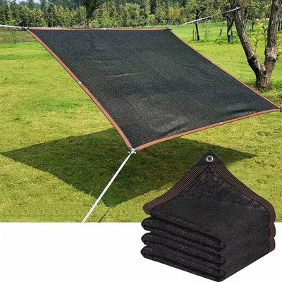 Produktbild von Famanu Schattennetz 1 x 2 m Schwarz - 90%-95% UV-beständig