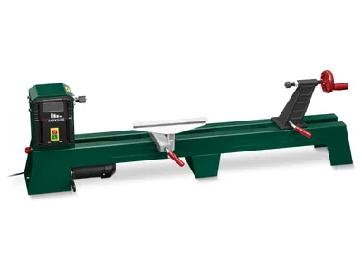 Produktbild von PARKSIDE® Drechselbank PDB 100 B1, 400 W, 2600 U/min, max. Drechsel-Länge 100 cm, max. Drechsel-Ø 35 cm, 20.5 kg, 4-Stufen Riemengetriebe, M18-Spindelstock, Schnellspann-Reitstock, verstellbare Werkzeugauflage, inkl. Planscheibe, 4-Zack-Körnerspitze, 2 Drechselbeitel, für Werkbankmontage