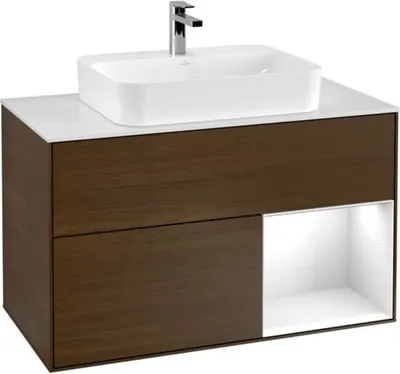 Produktbild von Villeroy & Boch V&B Waschtischunterschrank FINION 1000x603x501 Abdpl wh Reg gls wh/Wln Ve