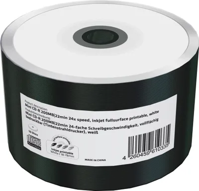 Produktbild von MediaRange CD-R 200MB 50pcs vollflächig bedruckbar (Shrink)