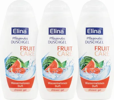 Produktbild von 3x300 ml Elina Med Pflegendes Duschgel Fruit Care Wassermelone