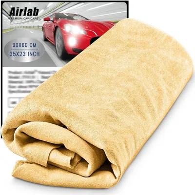 Obrázok produktu pre Čistiaca utierka z kože na autá, rozmer 90x60 cm, XXL, vysoko kvalitná utierka z prírodnej kože, balenie obsahuje 1 kus