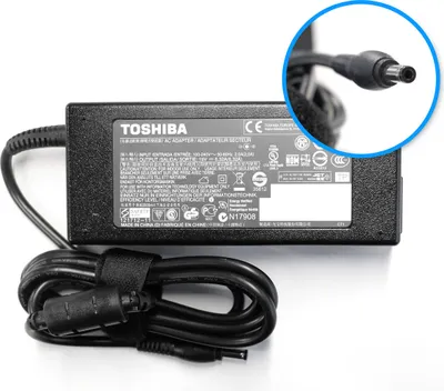 Produktbild von Original Toshiba Netzteil 120 Watt 19V / 6,32A - 5.5 mm, 2.5 mm - Notebook Laptop Ladegerät Ladekabel für Toshiba Satellite (A/L/P/Pro)