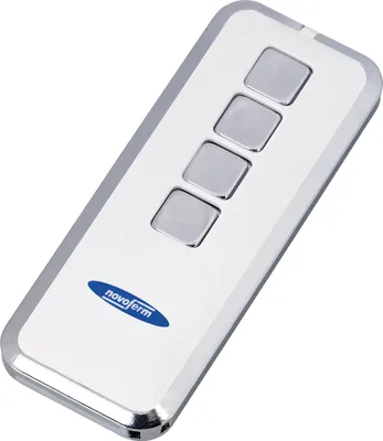 Produktbild von Novoferm Garagentor Handsender Mini-Novotron 524 Design, 4 Kanal, Silber / Weiß