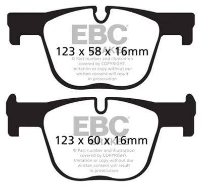 Produktbild von EBC Brakes Bremsbeläge Satz Hinten Bremsklötze für BMW 5 Touring (F11) DP42131R