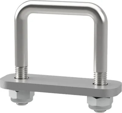 Obrázok produktu pre U-skrutka M10 s upínacou doskou a maticami spustenie pomoci trailer pozinkované SUPROD, M10, LW=51, LH=70 mm