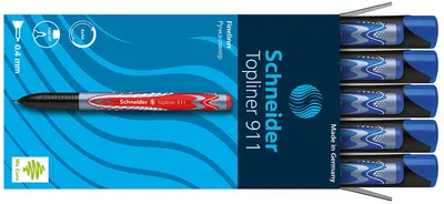 Produktbild von Schneider - Fineliner Topliner 911 0,4mm blau | 10 Stück