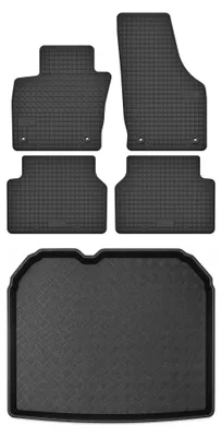Produktbild von Gummimatten + Kofferraumwanne für Audi Q3 I 8U 2011-2018 (SUV) – Schwarz, passgenau – Wielganizator