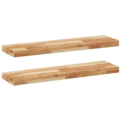 Produktbild von vidaXL Schweberegale 2 Stk. 80x20x4 cm Massivholz Akazie Ölbehandelt