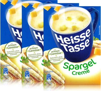 Produktbild von Heisse Tasse Spargel Creme mit Croûtons 3 Beutel á 13,8g (3er Pack)