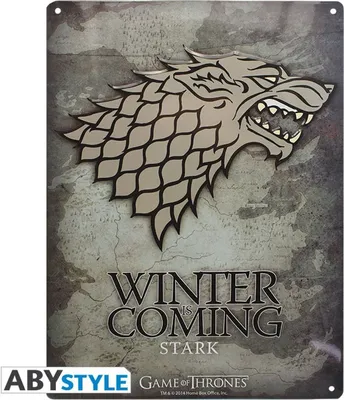 Immagine prodotto di Game of Thrones "Stark" - Metallplatte - Emblema