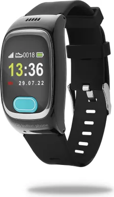 Produktbild von one button phone – Notrufuhr mit Ortung und Telefonfunktion, Notruf Armband für Senioren, SOS Notrufknopf, GPS Notfall Uh