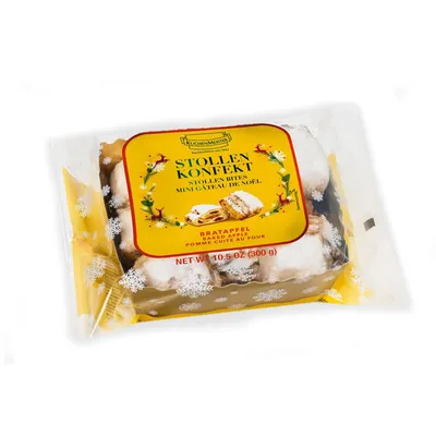 Zdjęcie produktu dla KuchenMeister Stollen pieczone jabłko z rodzynkami sułtańskimi i jabłkiem 300g
