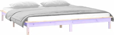 Produktbild von "im Sonderangebot"Massivholzbett - CLORIS - Doppelbett - Robust und langlebig - mit LEDs 120x200 cm - Einfache Montage -  - NeuMöbel5992653