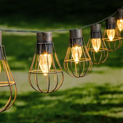 Produktbild von Lichterkette Solarlichterkette Solar Gartenbeleuchtung Balkon Deko LED warmweiß