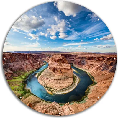 Produktbild von Wallario rundes Outdoor-Poster für Garten oder Balkon, Motiv Grand Canyon, 60 cm Durchmesser