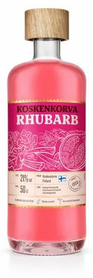 Produktbild von Koskenkorva Rhubarb Likör 0,5L – Finnischer Likör mit Rhabarber & Granatapfel, 21% Vol.- [Enthält Sulfite]