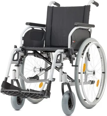 Produktbild von Rollstuhl S-Eco 300 XL PU,Duo-Armlehnen,silber>>>>SB 52 cm