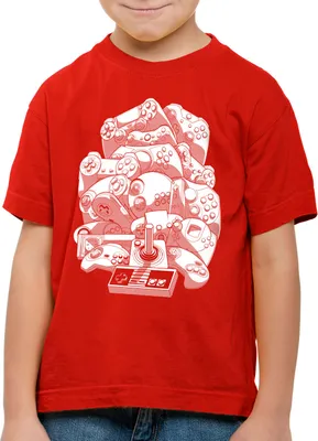 Produktbild von A.N.T. Gamer Madness Kinder T-Shirt spielekonsole retro game controller