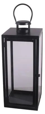 Produktbild von TrendLine Deko-Laterne Metall 44 x 18 cm schwarz