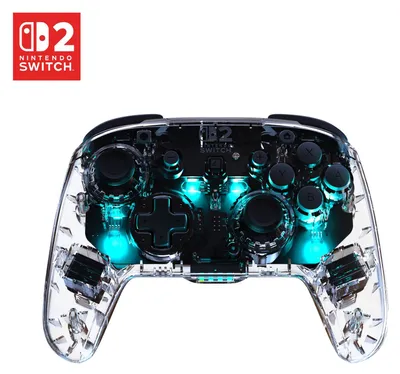 Produktbild von Turtle Beach Afterglow Transparent Kabelloser RGB-Gaming-Controller für Nintendo Switch 2