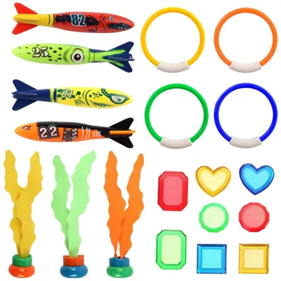 Image de Jeu de plongée sous-marine pour enfants - Anneaux de plongée et trésor