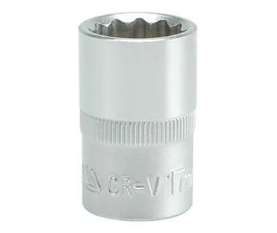 Produktbild von YATO 12-Kant-Steckschlüsseleinsatz 1/2"" kurz 17mm