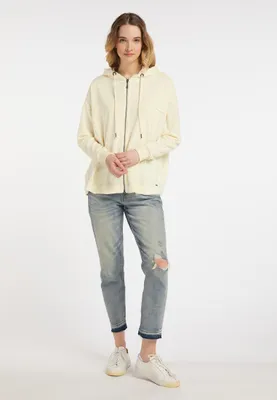 Image de Pull à capuche pour femmes SAPORTA - jaune clair, taille XS