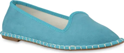 Produktbild von VAN HILL Damen Slip Ons Slippers Bequeme Spitze Schlupf-Schuhe 841207, Farbe: Grün, Größe: 36