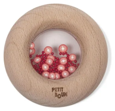 Immagine prodotto di Petit Boum Ciambella sensoriale in legno forma pomodoro